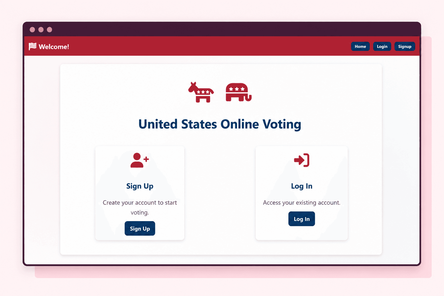 Election management system with a secure ballot box and regional results